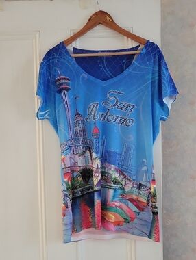 Sweet Gisele New York San Antonio Top- XL